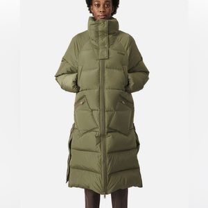 GANNI tech puffer oversized puffer coat col: Kalamata green size s/m